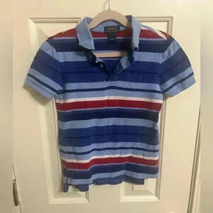 Polo Ralph Lauren Boys Short Sleeve Striped Polo Shirt Size 5